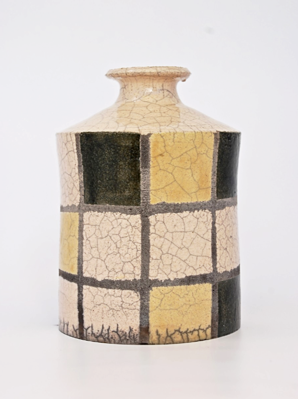 Raku Bottle Vase