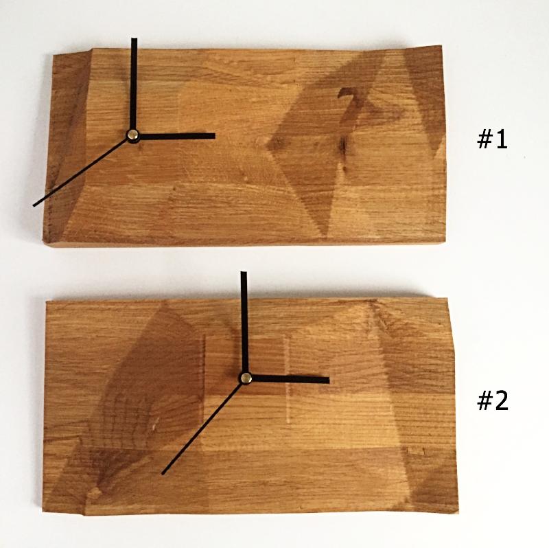 Butcher Block Clock